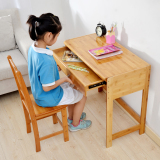 实木儿童学习桌书桌可升降桌椅套装楠竹小学生书桌儿童课桌写字台