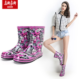 雨鞋女平跟两用中筒防滑夏季成人橡胶水鞋胶鞋套女士四季韩国雨靴