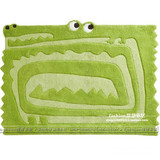 包邮卡通鳄鱼动物绿色地毯创意床边幼儿园个性异形儿童房环保地垫