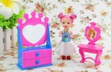 芭比娃娃套装大礼盒过家家配件梳妆台镜子儿童益智女孩玩具