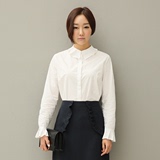 韩国代购春装 2016新款女装 正品进口 经典气质长袖衬衫 衬衣 SZ