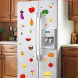 水果蔬菜冰箱餐桌墙贴纸儿童房间宝宝幼儿园教室装饰贴画可移除