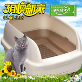 日本原装进口猫厕所佳乐滋无气味超大号除臭双层半封闭式猫砂盆