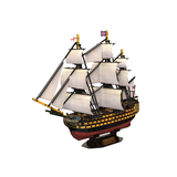 乐立方 3D立体拼图海盗船战舰纸质拼装模型 DIY手工制作益智玩具