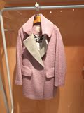 EnC专柜正品代购 15冬款大衣外套 EHJH54917M-00 粉色灰色