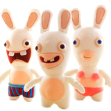 疯狂兔子挂件毛绒玩具兔公仔雷曼兔子布娃娃龅牙兔玩偶生日礼物女