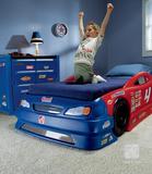美国STEP2原装进口塑料婴儿床二合一赛车床汽车造型儿童床家居床