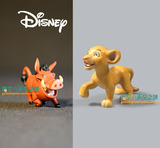 迪士尼正版狮子王玩具人偶公仔辛巴彭彭野猪刀疤模型手办摆件散货