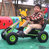 儿童卡丁车四轮沙滩车脚踏健身宝宝可坐玩具汽车充气轮广场出租车