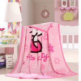 hello kitty卡通粉色午休毯夏季办公室单人空调毯抱枕两用小毛毯