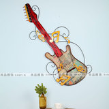 铁艺乐器吉他模型墙壁挂饰酒吧会所音乐培训背景墙面立体软装饰品