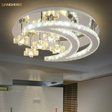 奢华LED客厅灯具圆形水晶灯吸顶灯饰卧室大厅大气欧式现代灯