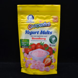任5包邮16年9月美国Gerber嘉宝草莓溶豆草莓酸奶溶豆儿童零食
