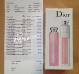 香港代购 Dior迪奥粉漾魅惑粉色润唇膏+橘色唇蜜唇彩套装变色口红