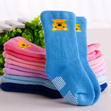 婴儿童袜子春季0-1-3岁宝宝加厚保暖袜卡通防滑学步袜纯棉高筒袜