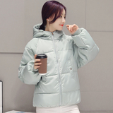 实拍2016冬装新款轻薄羽绒棉服女韩版学生宽松短款棉衣外套