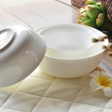 米饭碗纯白色骨瓷面碗汤碗家用陶瓷碗套装中式大小泡面碗中式餐具