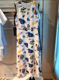 太平鸟女装2016夏装新品中长款主题纹样雪纺连衣裙A1FA62441C0
