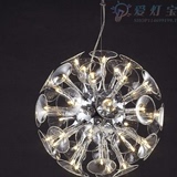现代时尚个性设计玻璃圆形吊灯外贸品质创意米兰酒杯led水晶吊灯