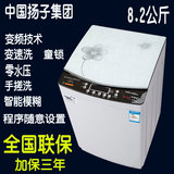 新款正品扬子全自动洗衣机6.5/8.2大容量热烘干变频双动力手搓洗