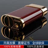 正品代购 Cartier卡地亚打火机 奢华大红复合材质金色 CA120132