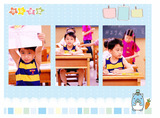 小学生幼儿园A4横版双面彩印单张活页成长册毕业册带孔配套自选页