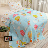 韩式 外贸卡通纯棉儿童绗缝空调被 夏凉被二件套单人床盖 床单