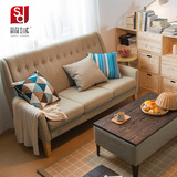 简域布艺沙发懒人单人沙发现代简约 小户型住宅家具双人沙发组合