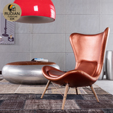 设计师椅子创意椅子 个性 现代沙发椅子单人创意真皮卧室家具艺术