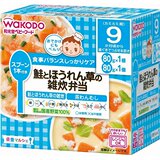 日本进口现货 和光堂辅食 正品 鲑鱼和菠菜的汤泡饭160g 9个月+