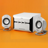 Edifier/漫步者E2100音响白色时尚2.1低音炮有源电脑音箱原装正品