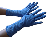 GloveOn进口12寸加长加厚蓝色一次性丁腈橡胶手套食品实验耐酸碱