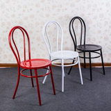 铁皮椅欧式金属餐椅 铁艺椅休闲椅子设计师椅铁皮凳咖啡厅工业椅