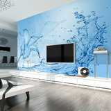 大型无缝壁画 现代简约水中百合 电视背景墙壁纸 卧室餐厅3d墙纸