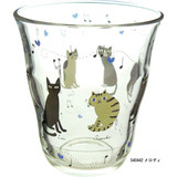 日本原产【猫咪系列】#黎明的月亮# 玻璃水杯-旋律