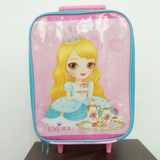 韩版儿童可爱旅行拉杆箱女童芭比公主小学生1-5年级大容量书包