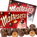 澳洲进口零食品 malteserl麦提莎麦丽素脆心牛奶 原味黑巧克力90g