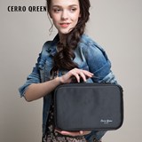 包邮Cerro Qreen化妆工具品牌 双层布面手提款新品 化妆箱 化妆包
