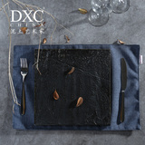 DXC创意陶瓷西餐餐具套装牛排盘子 10寸方形平盘酒店后厨家用欧式