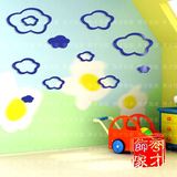 创意云朵亚克力3D水晶立体墙贴卧室儿童房背景幼儿园卡通装饰贴画