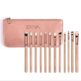 ZOEVA化妆刷套装 玫瑰金裸粉色带刷包 12支多功能眼部套刷/眼影刷
