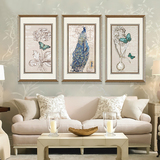 蝴蝶孔雀 现代美式欧式沙发背景墙画餐厅书房卧室壁画客厅装饰画