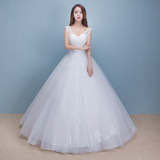 婚纱2016新款夏季韩版齐地高腰大码显瘦孕妇新娘结婚蕾丝奢华礼服