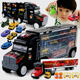 货柜运输卡车合金汽车模型集装收纳箱儿童玩具3 4 5 6岁男孩礼物