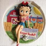 特价清 古董娃娃 Betty Boop 贝蒂美少女3D版 kissbooth 陶瓷摆件