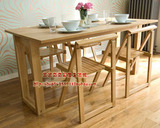 外贸出口英国原单家具柞木贴皮 伸缩折叠抽拉 餐桌/书桌（1.6米）