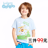 Baleno班尼路 新品卡通拼图童装 乐迪超级飞侠图案男童T恤上衣夏