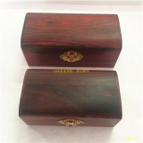老挝大红酸枝素面首饰盒珠宝箱 红木加厚面板木雕家具摆件礼品