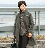 韩国代购中老年女装纯棉大衣 民族风妈妈装立领宽松棉服CO51113