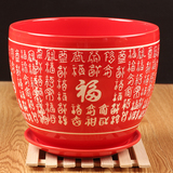 中国风花盆陶瓷带托盘 特大号个性创意阳台多肉植物盆栽批发包邮